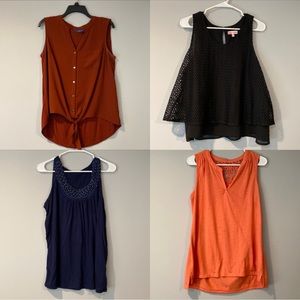 Womens Large Tank top bundle of 4